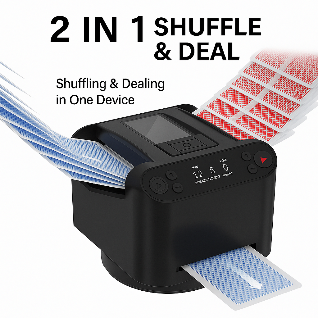 2-in-1 Automatic Card Shuffler & Dealer™